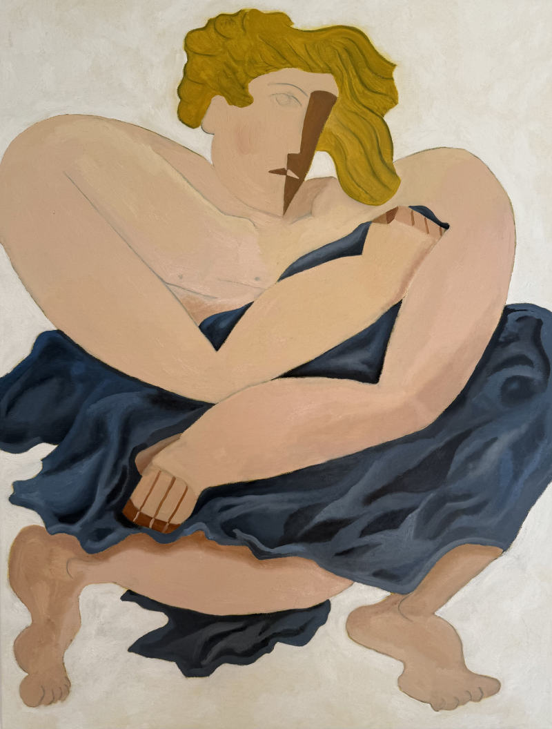 Shy figure