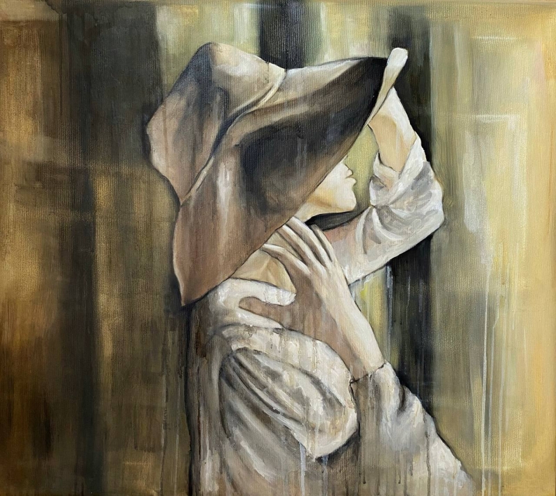 Дама в капелюсі