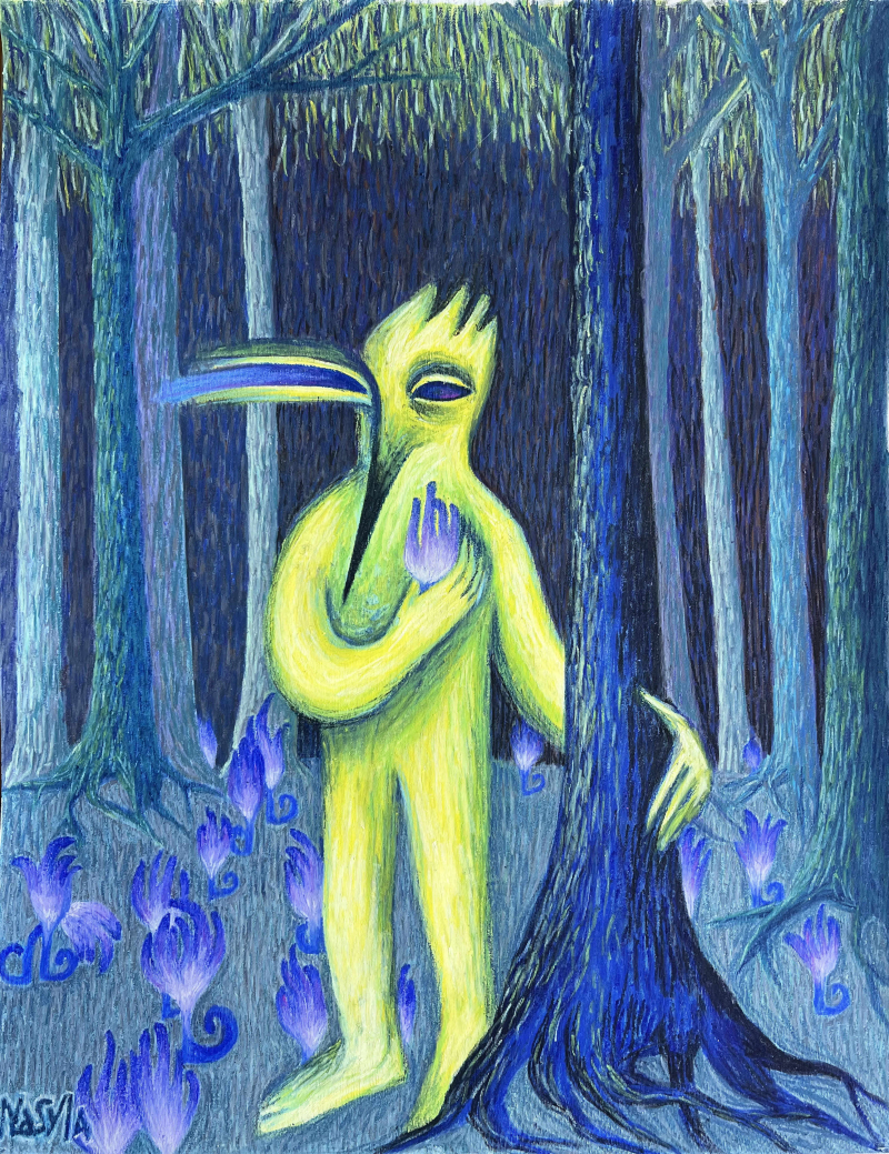 Птахолюд у безмовному лісі