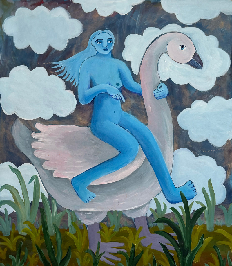 The swan knows the way