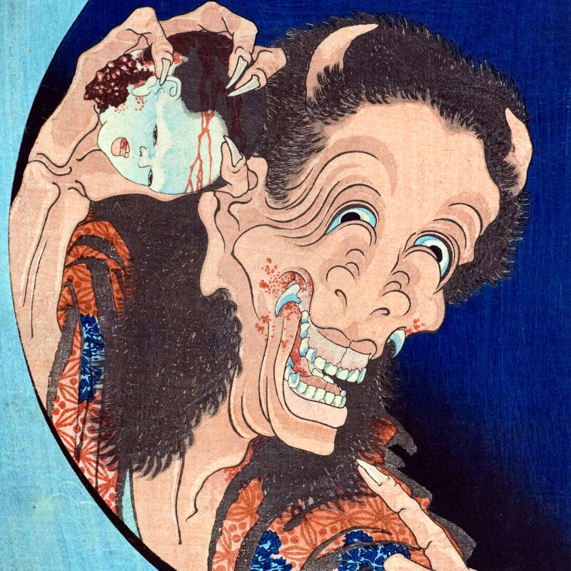 Коли духи виходять з тіні: моторошні історії у гравюрах Хокусая